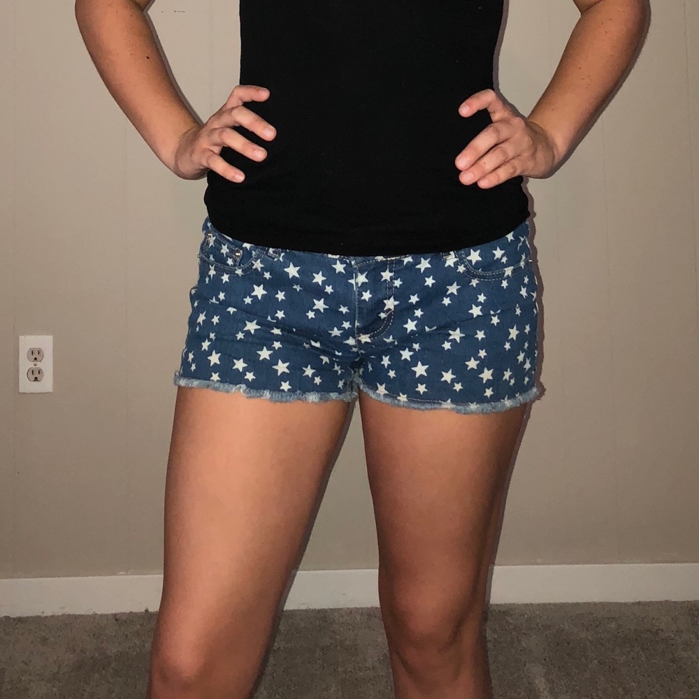 Denim Star Shorts